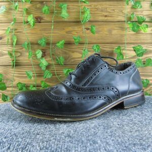 Steve Madden Men's Garth Wingtip Black Leather Size‎ 10.5M Used 2025